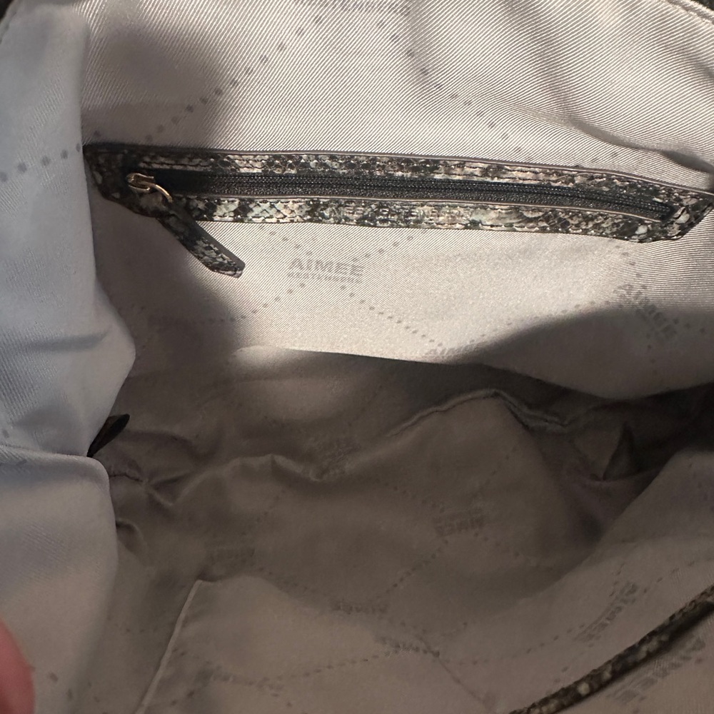 Aimee Kestenberg Collection Chic Snakeskin Patterned Shoulder Bag NWOT - Picture 10 of 12